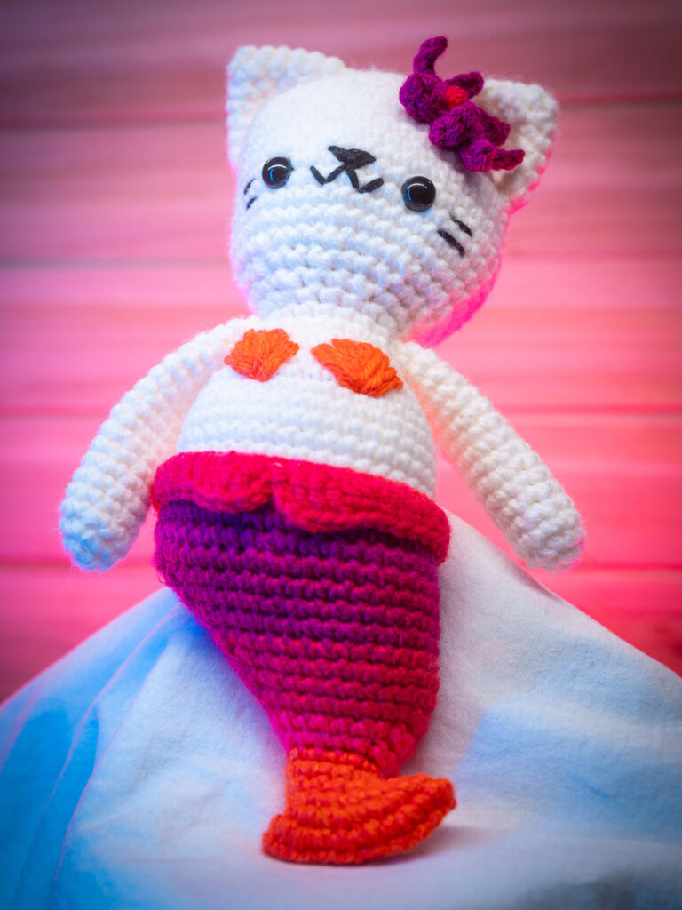 Crochet Cat Mermaid (Purrmaid)