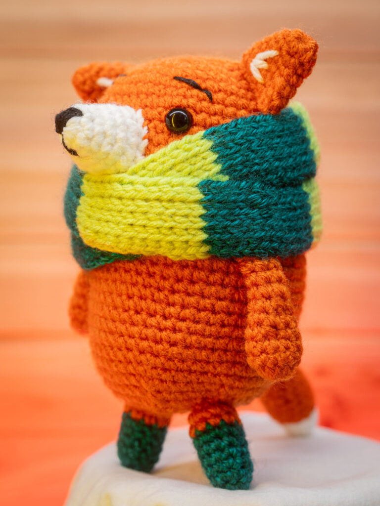Crochet Fox with Scarf