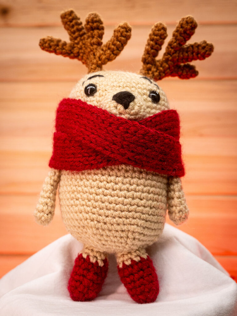 Crochet Reindeer with Scarf